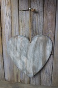 Drewniane serce 25 cm
