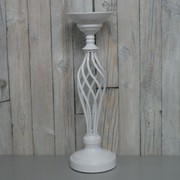 Świecznik ażurowy biały, wys. 46 cm